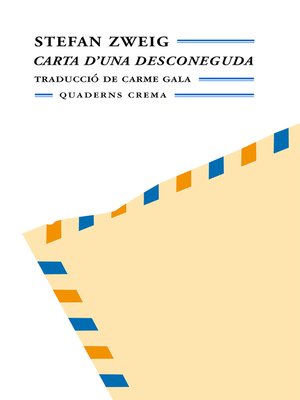 cover image of Carta d'una desconeguda